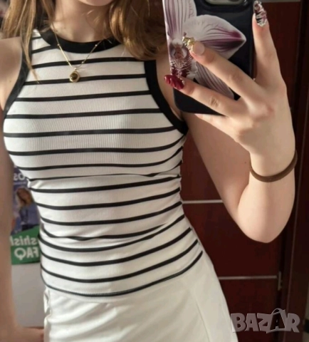 стилни потници,черен,бежов, райе , снимка 3 - Рокли - 51852041