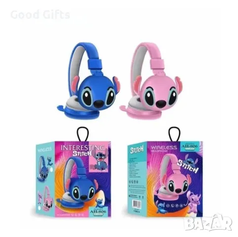 Безжични Bluetooth Слушалки Стич Stitch с вграден микрофон Lilo Stitch