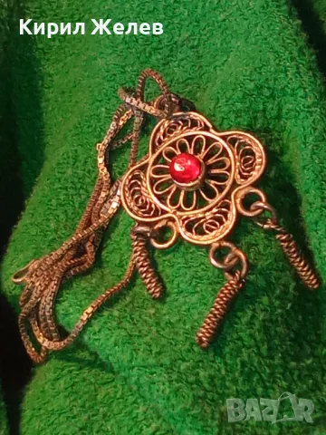 СТАРИНЕН ФИЛИГРАНЕН СРЕБЪРЕН МЕДАЛЬОН с ФИНА СРЕБЪРНА ВЕРИЖКА СРЕБРО 925 с НУЖДА от ЗАКОПЧАЛКА 26418, снимка 16 - Антикварни и старинни предмети - 49981839