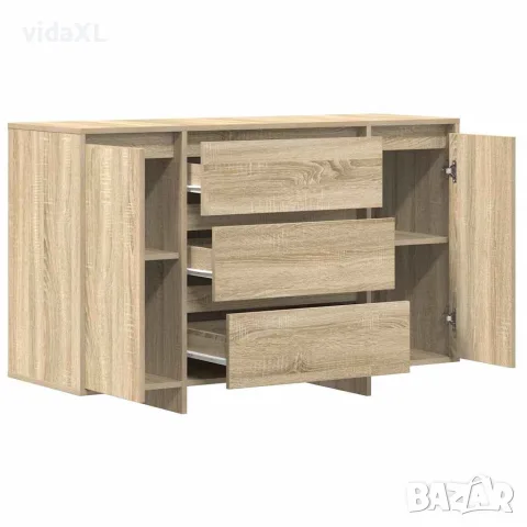 vidaXL Служебен шкаф Сонома дъб 120 x 41 x 75 см Инженерна дървесина, снимка 5 - Бюфети - 56147067
