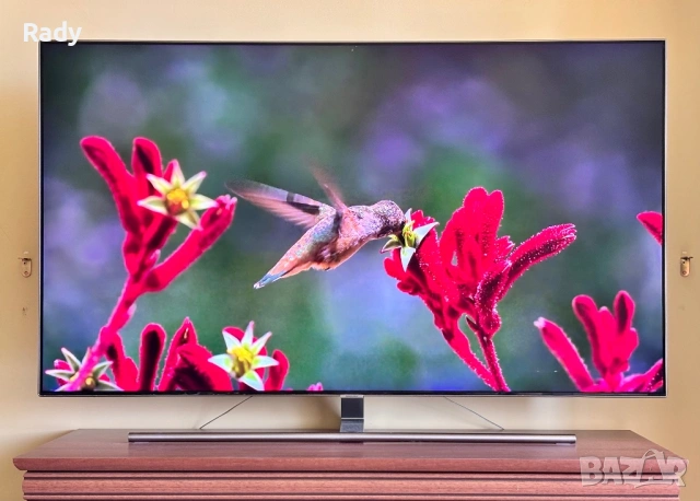Телевизор SAMSUNG, 55”, QLED, Ultra 4K HD (3840 x 2160), снимка 3 - Телевизори - 53890377