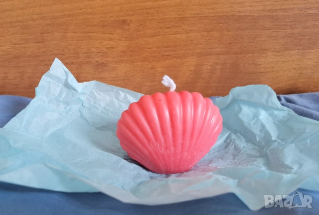 Три свещи с формата на зайче, мида и снежен човек, снимка 3 - Декорация за дома - 54169634