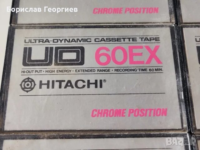 Лот хромни касетки Hitachi UD 60EX , снимка 2 - Аудио касети - 49179416