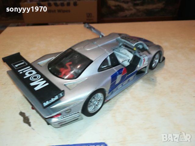 mercedes clk gtr le mans-1/18 METAL CAR 0111230910, снимка 2 - Колекции - 42803030