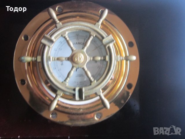 Уникален бронзов барометър рул във витрина , снимка 8 - Колекции - 36902468