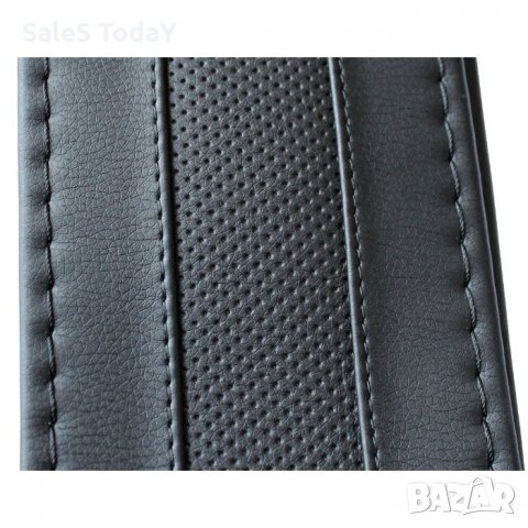 Калъф шиещ, гладка черна кожа с релеф и черен конец, снимка 3 - Аксесоари и консумативи - 32177386