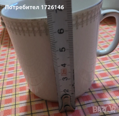 Порцеланови сет 2 бр. и чинийки 4 бр. със сребърен кант на Winterling Kirchenlamitz Bavaria Germany , снимка 7 - Сервизи - 54043725