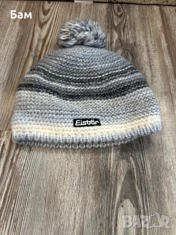 Оригинална мъжка зимна мериносова шапка Eisbar размер универсален, снимка 2 - Шапки - 53010728