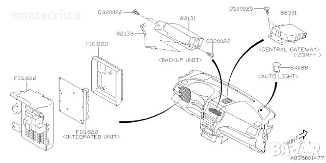 BACKUP модул Subaru Outback BT (2019-2023г.) 82131AN01A, снимка 4 - Части - 42486387