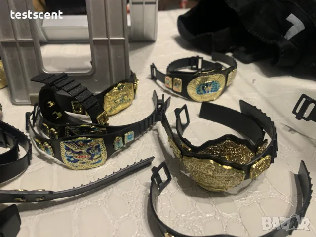 Шампионски колани пояси за WWE екшън фигурки action figure title belts championships вие си избирате, снимка 10 - Фигурки - 48747424