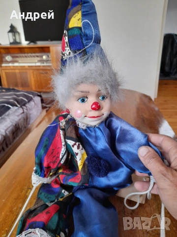 Стара кукла,клоун #28, снимка 2 - Други ценни предмети - 52954784