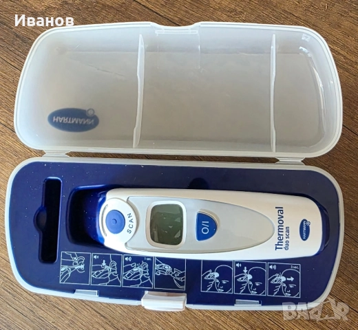 Безконтактен термометър, бебе /дете HARTMANN, снимка 3 - Други - 52271818