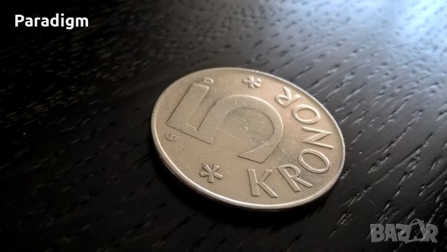 Mонета - Швеция - 5 крони | 1990г., снимка 2 - Нумизматика и бонистика - 29773730