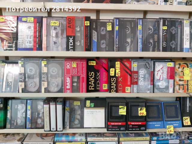 Нови празни и употребявани аудио и видео касети магнетофонни ролки микро касети Мини диск DAT и др., снимка 3 - Други - 30532347