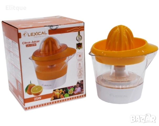 Цитрус преса Lexical LCJ-2110 Оранжев/Зелен, снимка 4 - Сокоизстисквачки и цитрус преси - 52866375