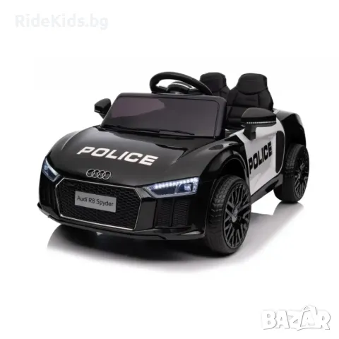 Audi R8 12V – Полицейска детска акумулаторна кола, EVA гуми, снимка 3 - Детски велосипеди, триколки и коли - 50418834