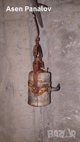 Стара карбидна лампа, снимка 2 - Антикварни и старинни предмети - 39548284