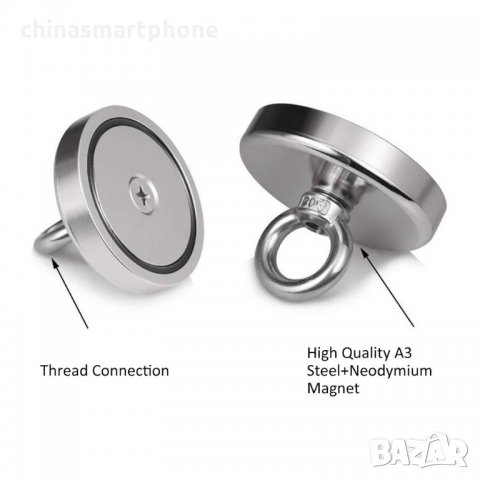 60mm 140кг. МАГНИТ с халка за магнитен риболов, снимка 10 - Въдици - 35634717