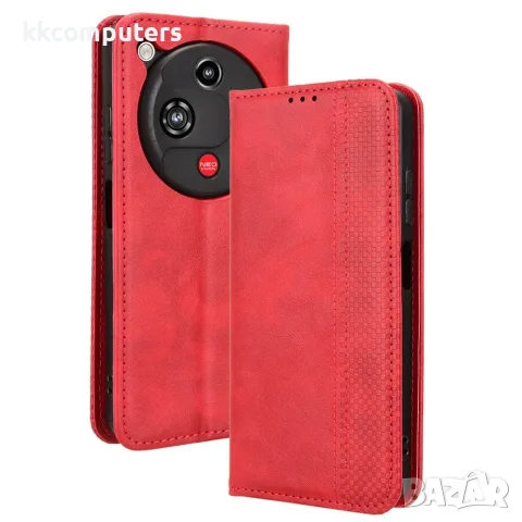 За ZTE nubia Focus 2 5G / Vivacom 5G Pro 2 Ретро Кожен Калъф Тефтер със Стойка, Портфейл и Скрийн Пр, снимка 3 - Калъфи, кейсове - 55959129