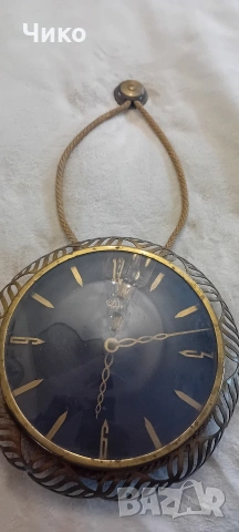 Немски стенен бронзов часовник , снимка 4 - Антикварни и старинни предмети - 53061608