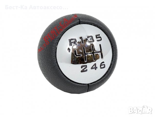 Топка скоростен лост Пежо/Ситроен 6 скорости естествена кожа, снимка 1