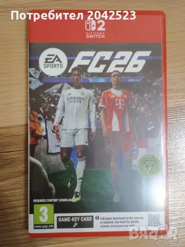 Игра за Nintendo switch 2 FC26, снимка 3 - Игри за Nintendo - 52897343