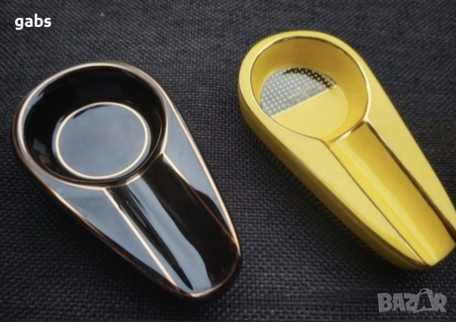 Керамичен пепелник за пури с лого,два цвята