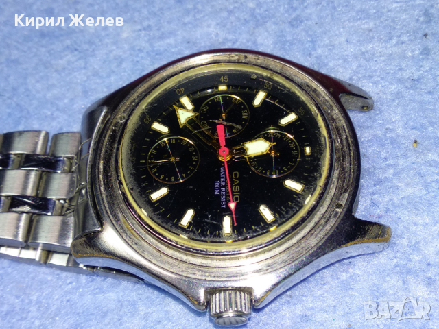 CASIO QUARTZ 1794 MTD-1015 JAPAN MOVT Оригинален ЧАСОВНИК КАСИО с ЧУДЕСНА НЕРЪЖДАЕМА ВЕРИЖКА 26465, снимка 18 - Мъжки - 44756609