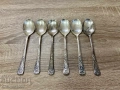 Комплект мелхиорови лъжици — 6 броя, снимка 1