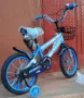 Детски Велосипед със спомагателни , кош и две спирачки, 12 инча 12, снимка 2