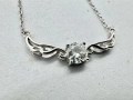 Сребърно колие с мойсанит (Диамант) 0.5 карата, снимка 11