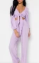 Нов Комплект блуза и панталон в лилаво, снимка 2