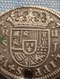 Сребърна монета 2 реала 1723г. Филип пети Севиля Испания 14943, снимка 10