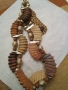 Огърлица с дървени и метални мъниста 52835, снимка 5