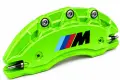 Метални капаци за спирачни апарати M Power – BMW 1, 3, 5, X5, X6 – 4 броя Флуоресцентни, снимка 1