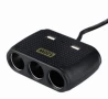 РАЗКЛОНИТЕЛ ЗА ЗАПАЛКА 12V / 24V 3 входа + 2 USB вход, снимка 1