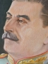 Стара картина портрет на фюрера и на Й.В.Сталин, снимка 13
