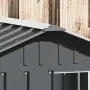 vidaXL Кучешка къща, антрацит, 116,5x103x81,5 см, поцинкована стомана, снимка 4