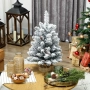 HOMCOM Мини изкуствена коледна елха 60 см, снимка 6