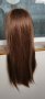  Нова Дълга светло кестенява права  перука - 70 см   - мод.47, снимка 2
