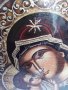 Много голяма икона на платно , р-р А3 , със Света Богородица майка , р-ри 45 / 32 / 1,5 см , снимка 4