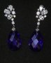 Сребърни обеци с пурпурни Аметисти / проба 925 и житен клас, снимка 6