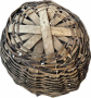 Автентична дървена кошница - изплетена от клони, снимка 3