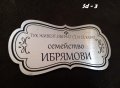ПРОМОЦИЯ - Табели за врата "СЕМЕЙСТВО...", снимка 10