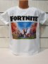 Нова детска тениска в бял цвят с дигитален печат Fortnite, снимка 11