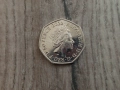 Монета 2022 Великобритания 50 pence 50p (Platinum Jubilee) - Elizabeth II, снимка 3