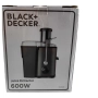Сокоизстисквачка - Black+Decker, Juice Extractor 600W с КОЗМЕТИЧЕН ДЕФЕКТ, снимка 2
