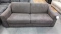 Сив диван от плат тройка с функция сън "Myriad", снимка 1 - Дивани и мека мебел - 40279457