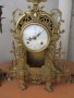 Рядък Каминен Часовник Бронз, Франция,Стар, старинен, арт, античен, винтидж масивен бароков каминен , снимка 2