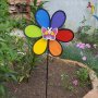2896 Декоративна вятърна въртележка за градини и балкони Цвете, снимка 5